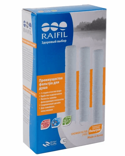 Сменные картриджи для фильтра «Raifil PS-102, 3шт»